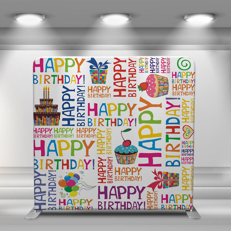 8*8 ft Aluminum tube straight wall printing cover event party supplies backdrop stand