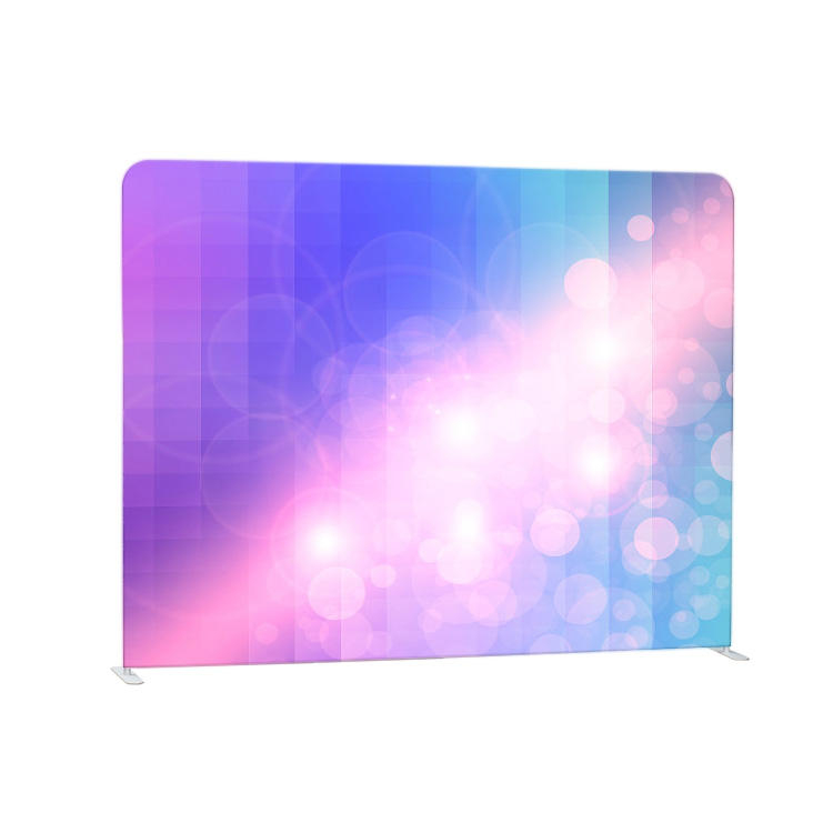 Customized full color straight tension fabric unicorn white background photography for party