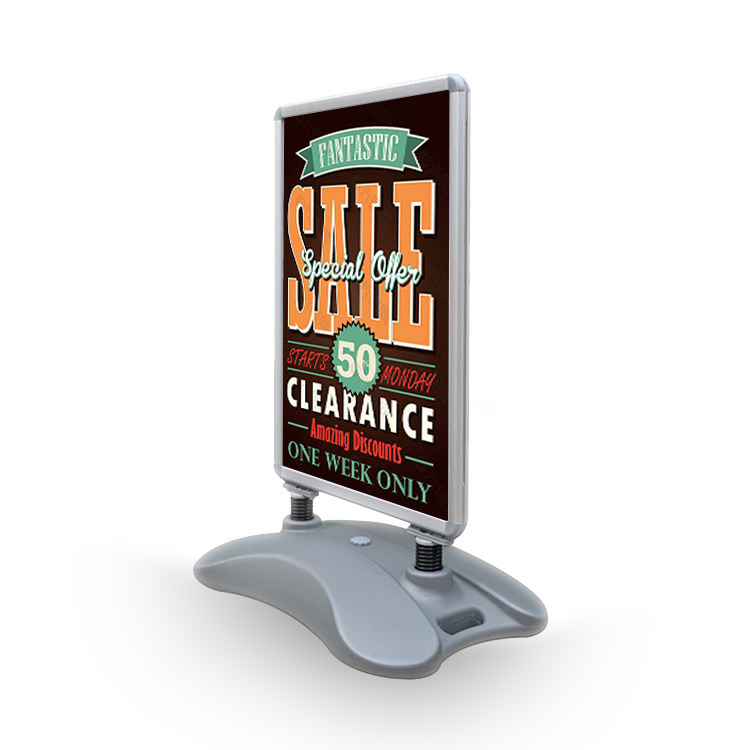 Factory hot sale sidewalk signs waterproof poster outdoor display