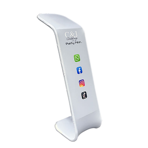 ipad stand for trade show Tension Fabric Tablet Stand For Photo Booth Ipad Sharing Station