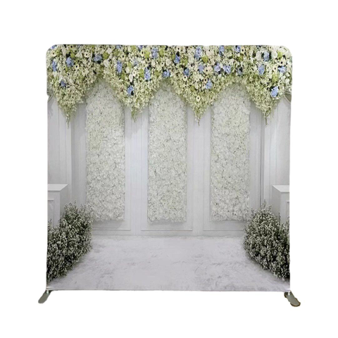 7.6x7.6 ft Collapsible frame wedding decoration background double sided pillowcase for photography backdrop stand