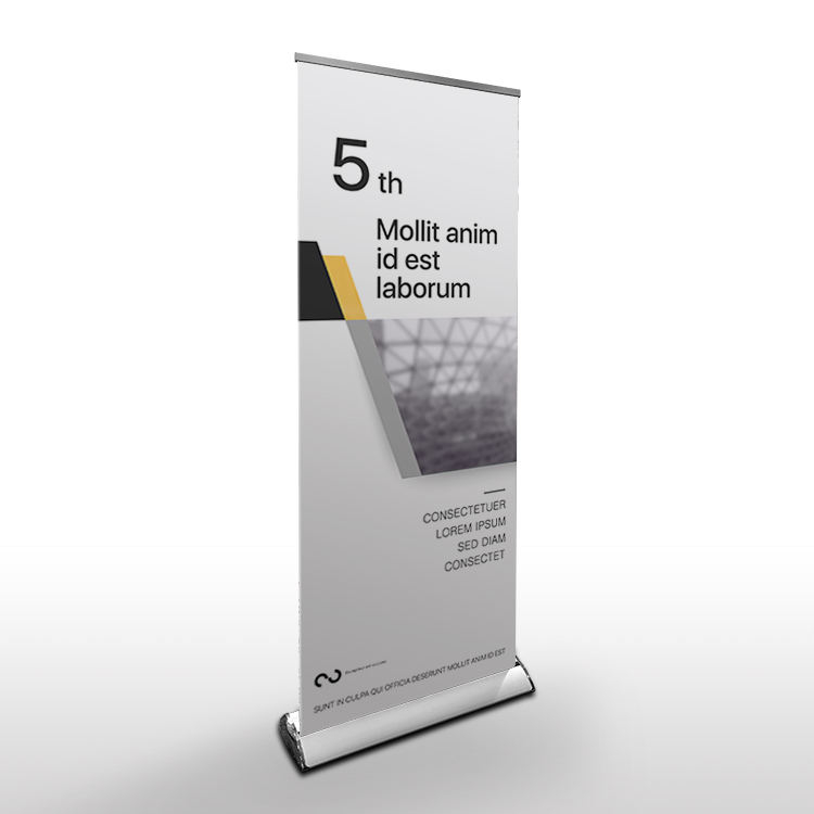 Trade show display stand advertising roll up banner