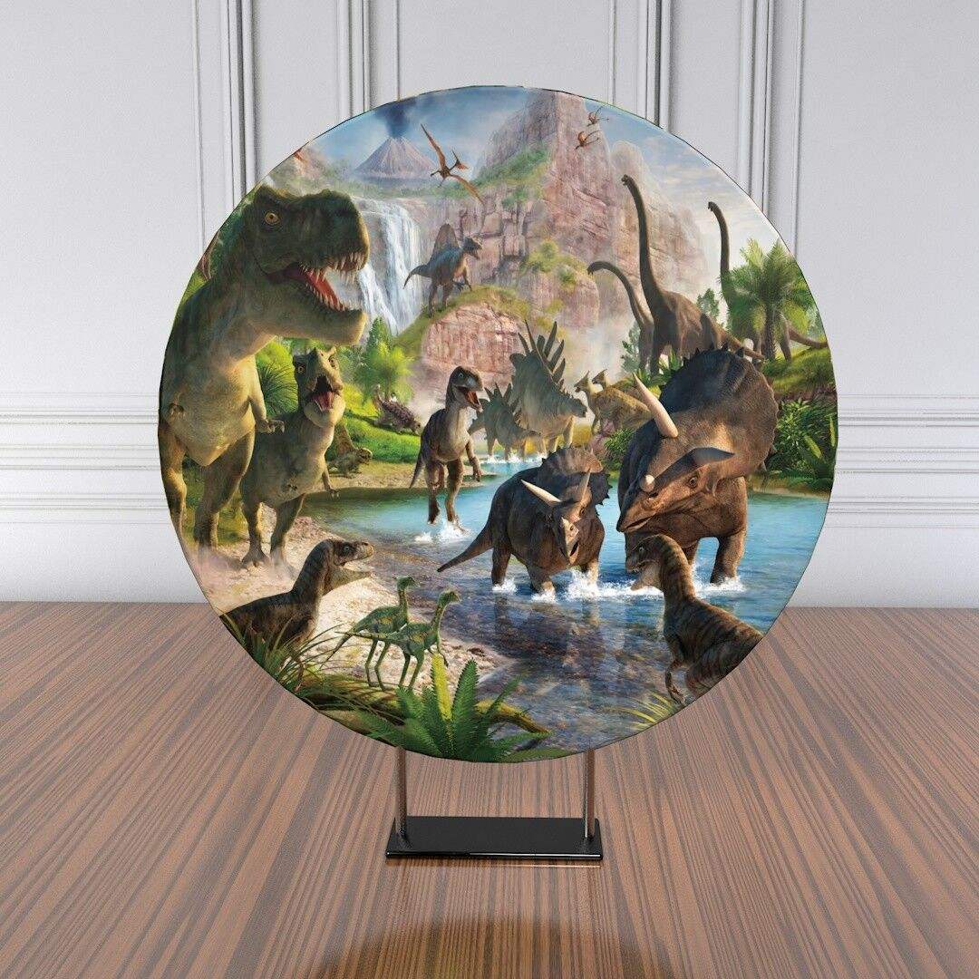 7 ft aluminum metal quick set up aluminum frame party supplies birthday round backdrop stand