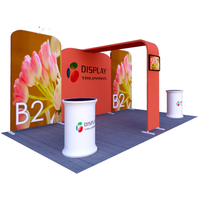 10x20 tension fabric aluminum frame high quality trade show booth exhibition