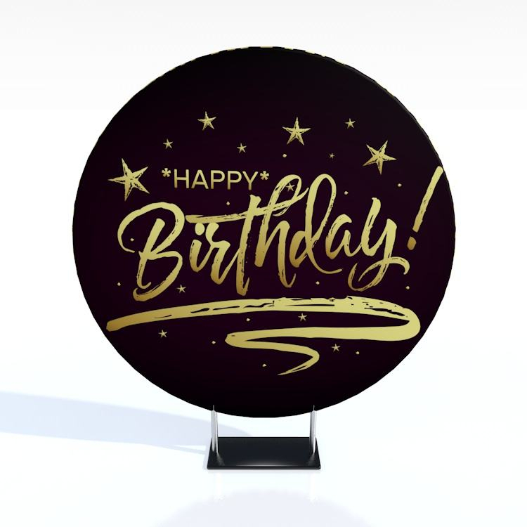 High quality printing graphics wedding supplies decoration birthday party round backdrop