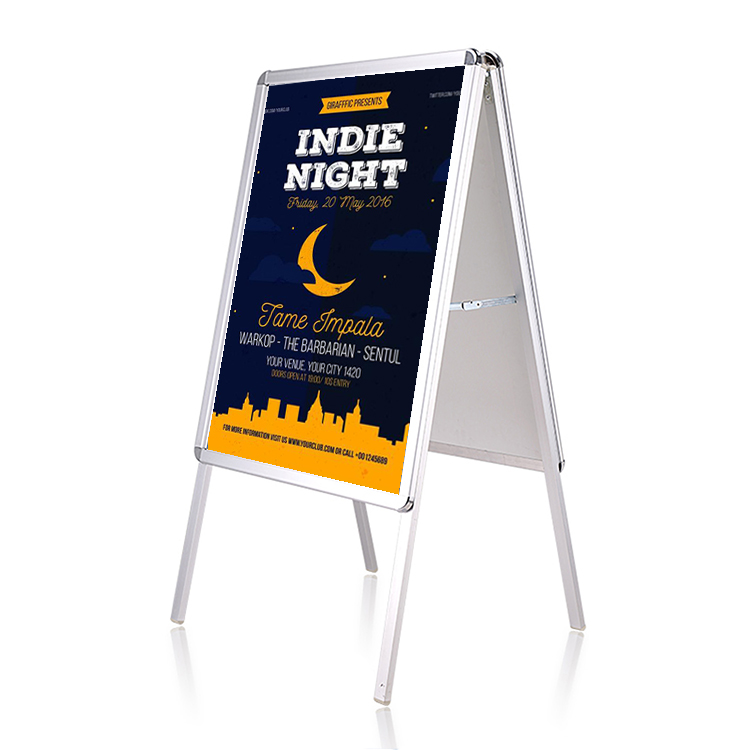 Wholesale high quality aluminum digital rotating a board sign