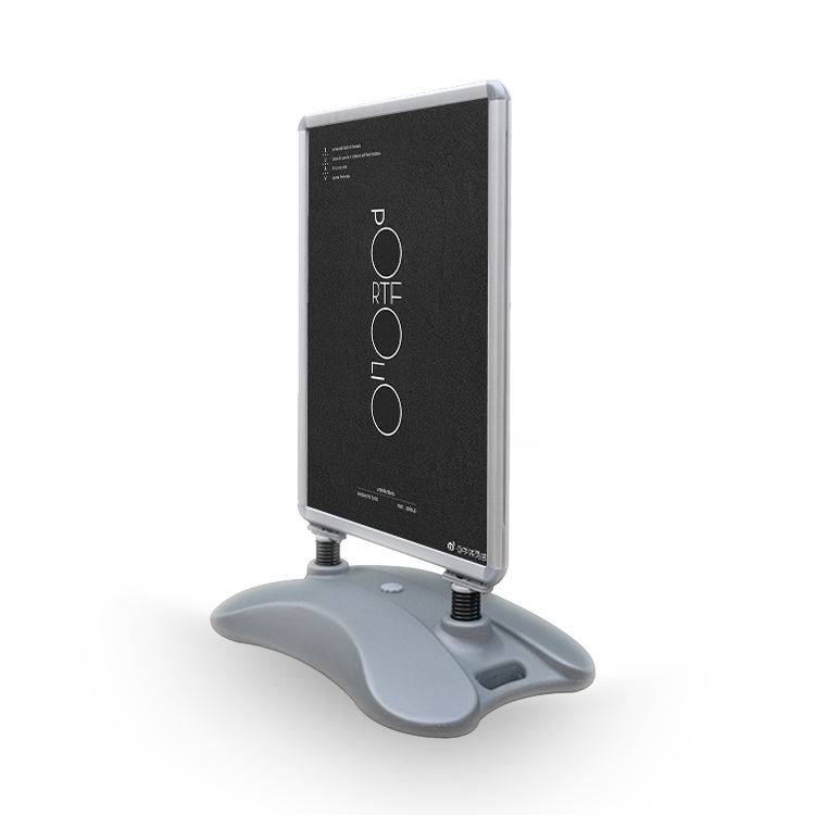 Wind-resistant outdoor A1 board holder display advertising spring stand