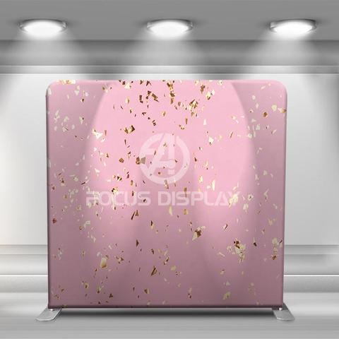 7.6*7.6 ft Custom graphic aluminum frame display stand frame birthday party decoration pillow case backdrop