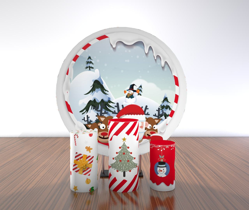 New design wedding decoration backdrop stand round cake table flower pedestal metal Round Circle Backdrop For Wedding Decoration