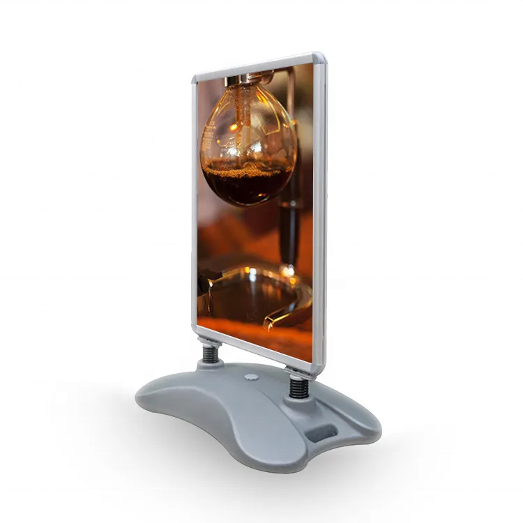 Aluminum Water Base Poster Stand double sided pavement A1 Double-side Snap portable small a frame signs