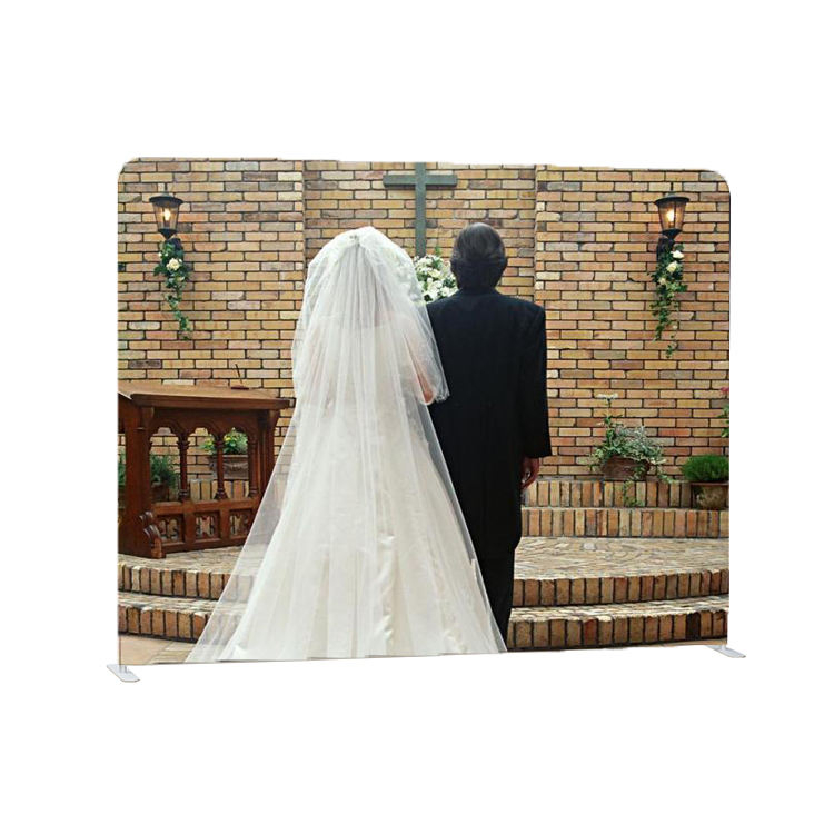 10 * 8ft wholesale light weight aluminum tube custom pillow case wedding backdrop