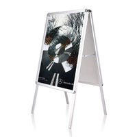 Aluminum double sided pavement A2 portable small a frame signs