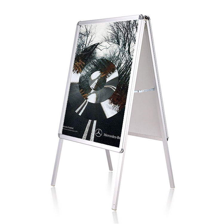 Aluminum double sided pavement A2 portable small a frame signs
