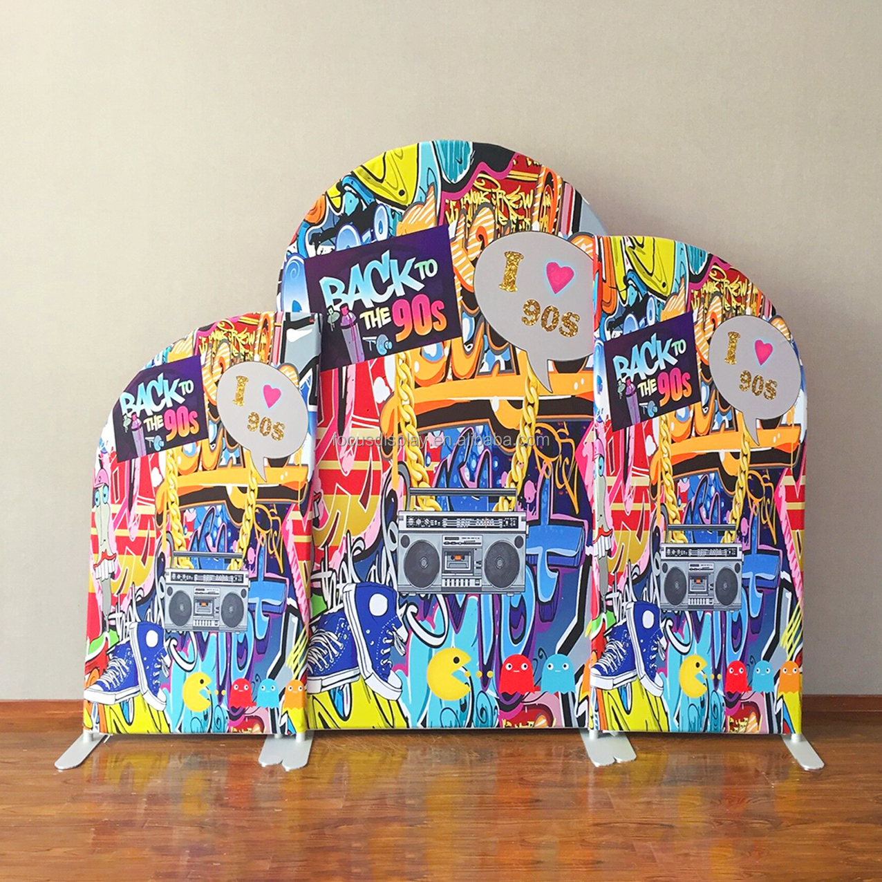 Solid Color Children Birthday Party Decoration Chiara Arch Cover For Wedding Half Arch Frame Backdrop