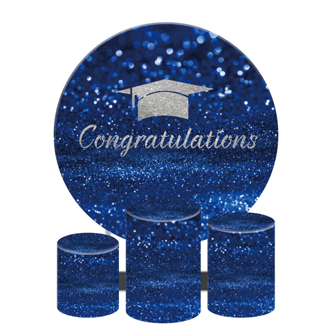 Stereoscopic Round wedding backdrop decoration stands Customized Aluminum Frame Birthday Party Event with cylinder stand