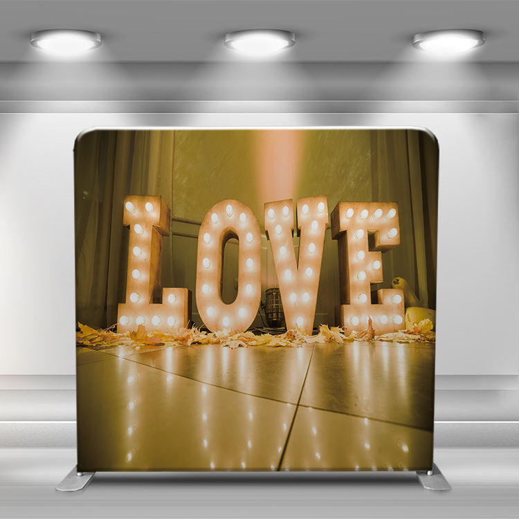 custom background 8 ft Aluminum tube stand tension fabric party events photo booth backdrop