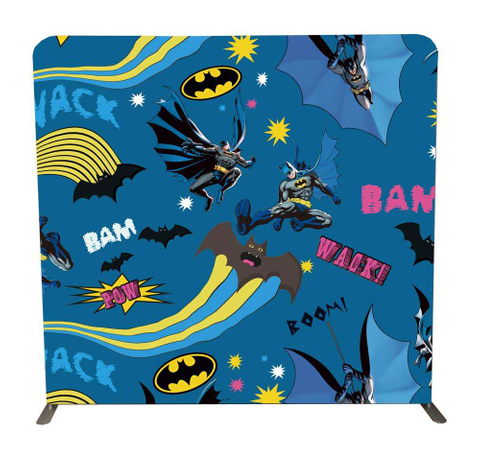 Custom trade show backdrop with straight fabric tension display photobooth stand backdrop