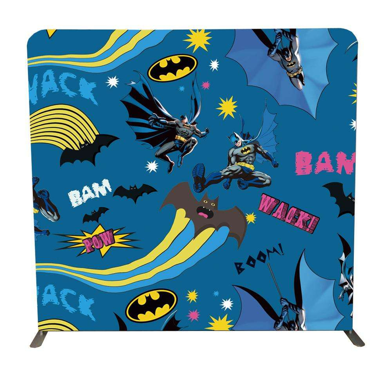 Custom trade show backdrop with straight fabric tension display photobooth stand backdrop