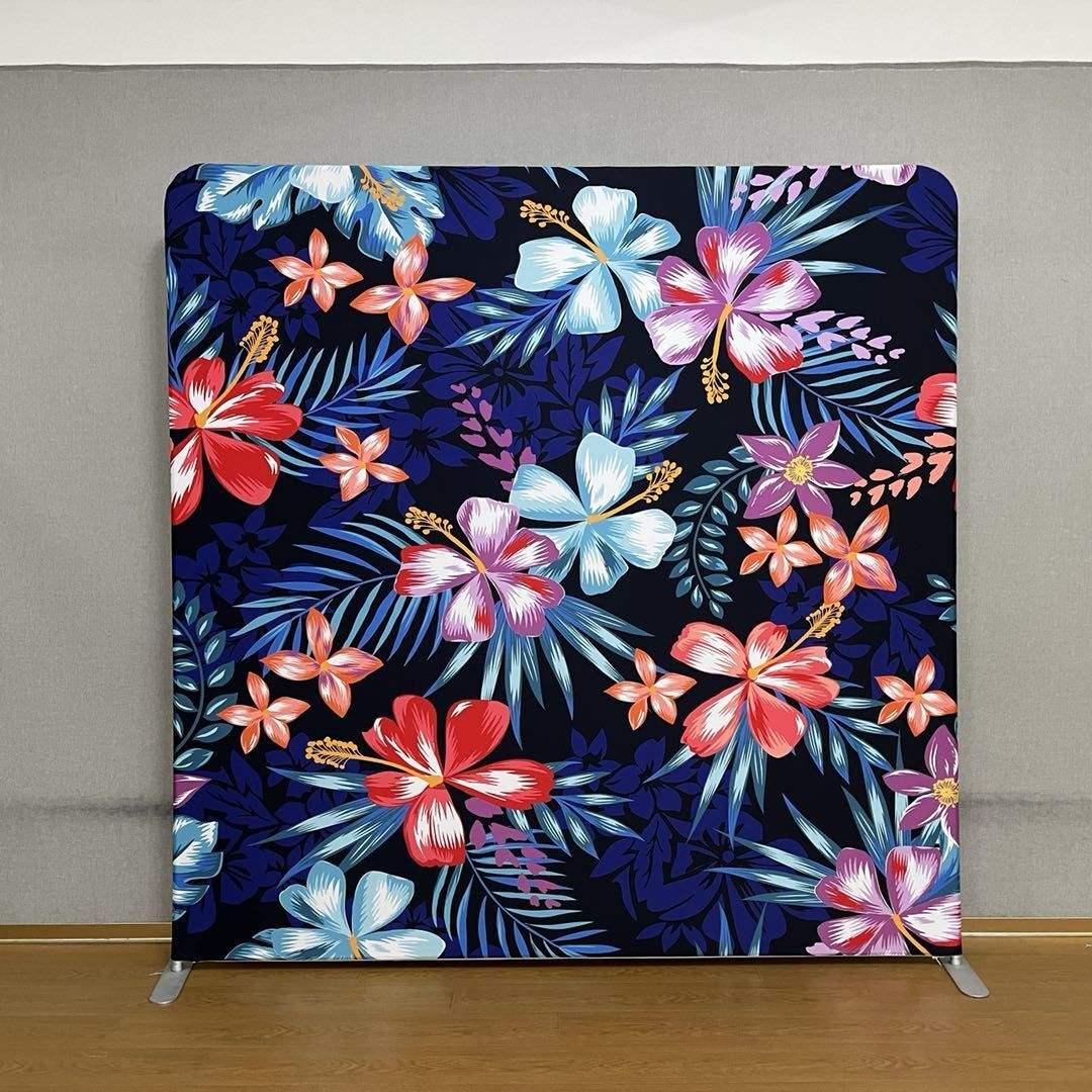 8*8 ft Customized flower and grass printing pillow case cover photo booth stand photography backdrop wall
