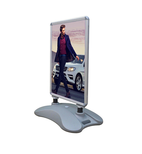 A1 double sidewalk water base pavement sign for outdoor display