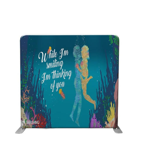 10 * 8ft Weather Resistant Straight Exhibition Tension Fabric Display Stand