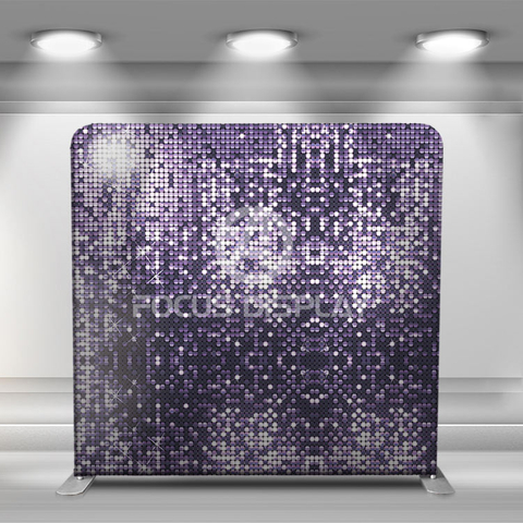 Collapsible aluminum frame washable cloth glitter photo booth backdrop wall