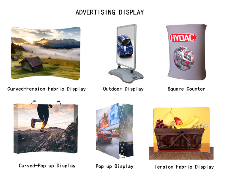 Portable modular aluminum frame trade show booth commercial exhibition stand