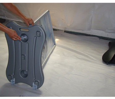 FPS2 pavement sign display board with 1/2 sided metal you can decide