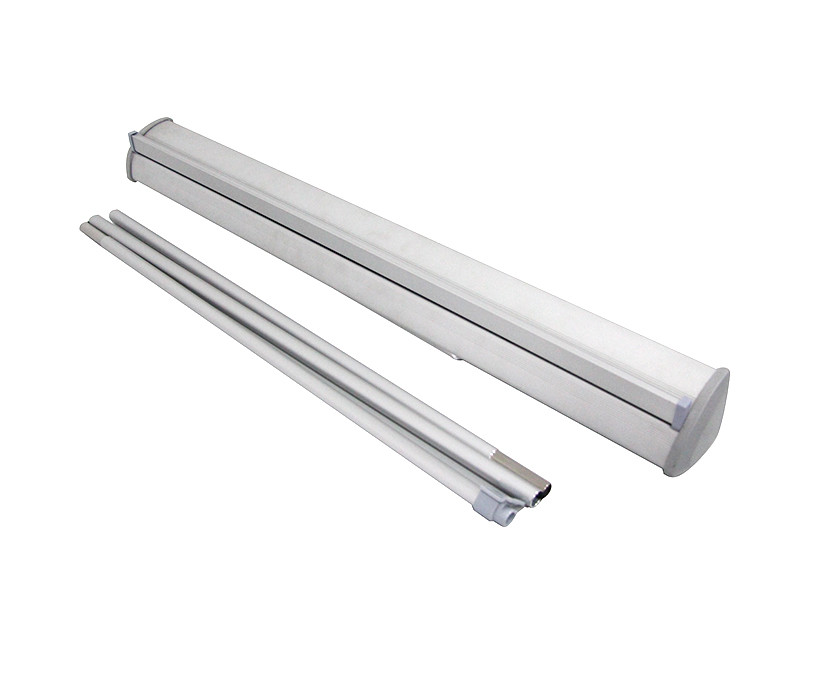 Triangle aluminium roll up banner, retractable stand banner, portable roll up stand banner