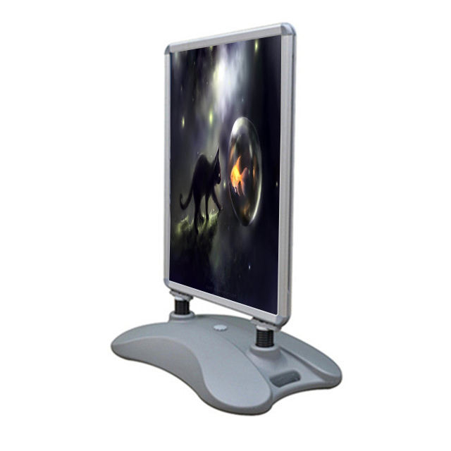 Pavement Sign Best Price Highest Quality A1 Outdoor Advertising Aluminum Profile Sidewalk Sign with Wheels