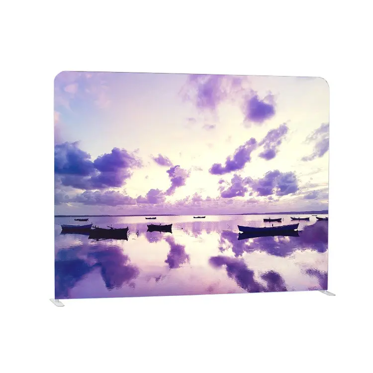 10ft Custom Removable HD Exhibition Photo Background Display Plus High Quality Lightweight Aluminum Tube Stand