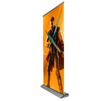 economic retractable cheap display double graphic roll up banner stands