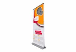 Aluminium silver roll up stand banner, high quality roll banner, portable display frame3