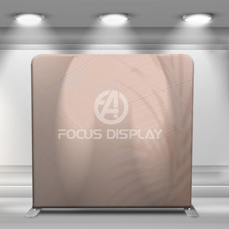 8 ft collapsible frame custom logo printing photo booth stand display Boho printing backdrop banner wall