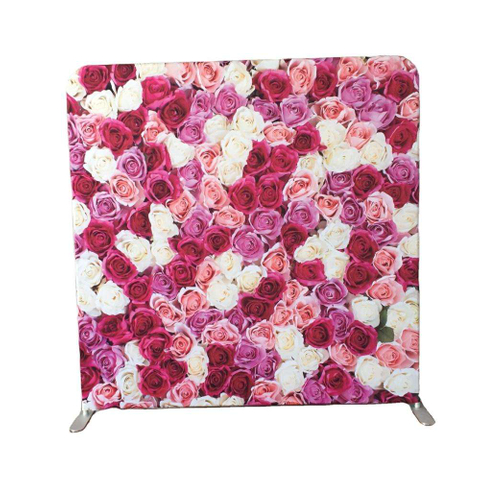 8x10 portable straight custom printing fabric pillow case backdrop for events