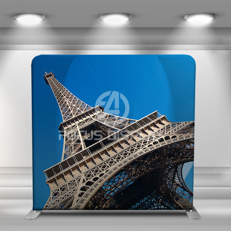 Fancy painting tension fabric pillow cover backdrop wall photo booth stand