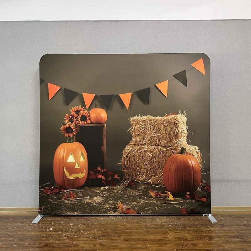 360 Spinner Tension Fabric Stands Led Enclosure Helloween Tension Backdrop Cuved Tension Fabric Wall