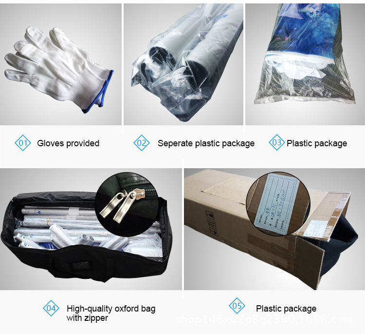 Portable modular aluminum frame trade show booth commercial exhibition stand