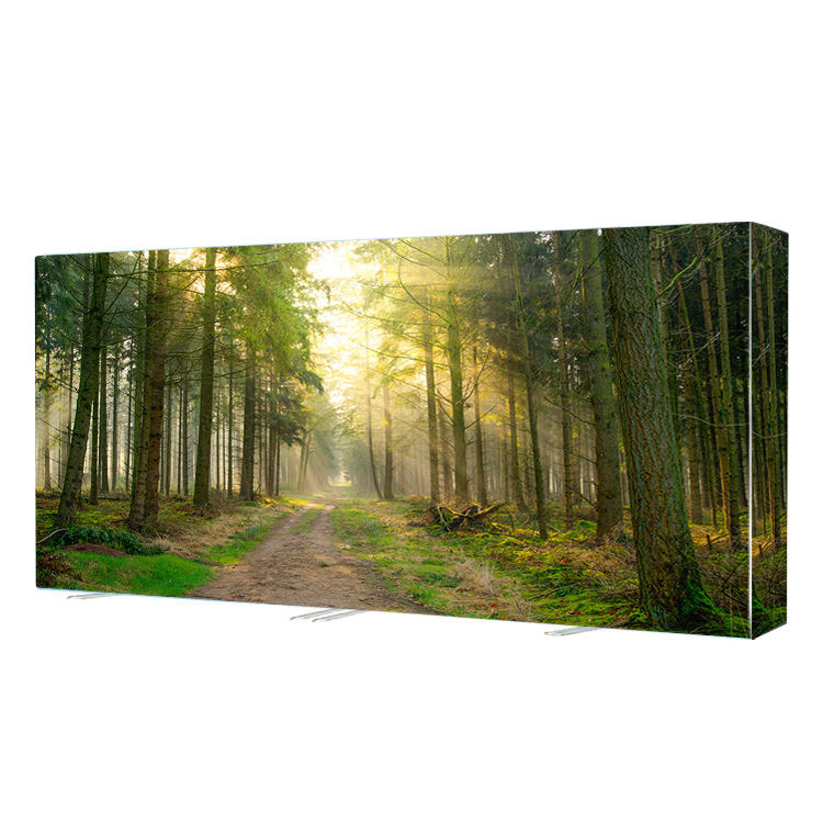 8ft 10ft Aluminum frame stand SEG fabric pop up display with custom printing