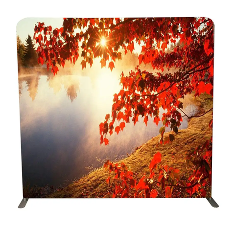 Easy Disassembly Manual Assembly Decorative Background Wall Natural Scenery Photo sublimation printing tension backdrop