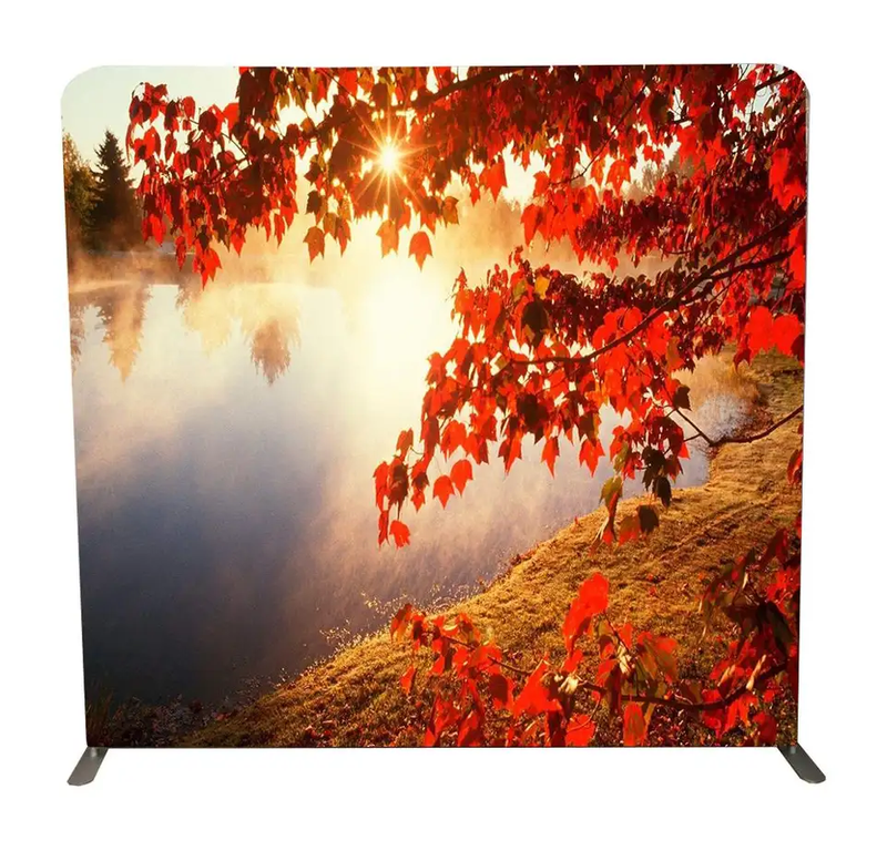 Easy Disassembly Manual Assembly Decorative Background Wall Natural Scenery Photo sublimation printing tension backdrop
