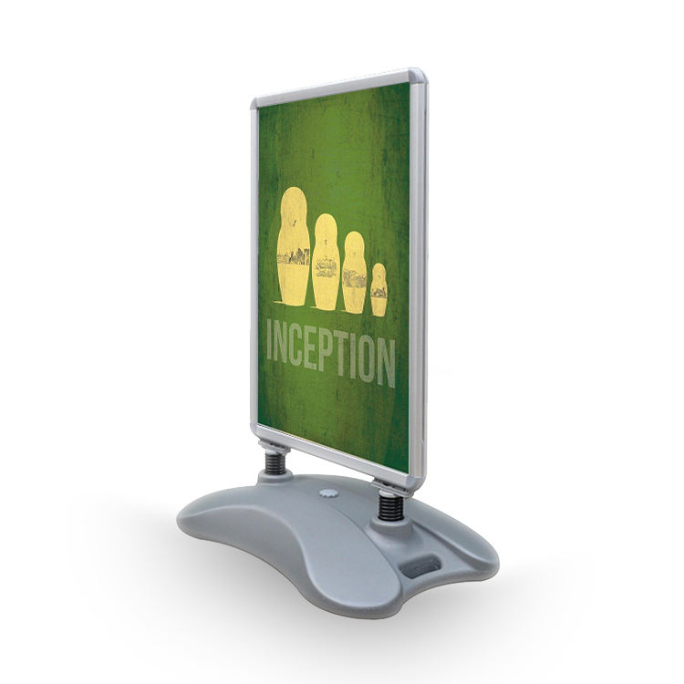 Wind-resistant outdoor A1 board holder display advertising spring stand