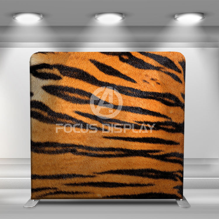 8ft straight tension fabric display 8ft 10ft tension fabric wall display stand photo booth background for exhibition