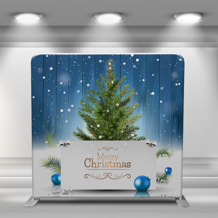 customized backdrops for wedding event display stand aluminum tension fabric exhibition booth custom backdrop