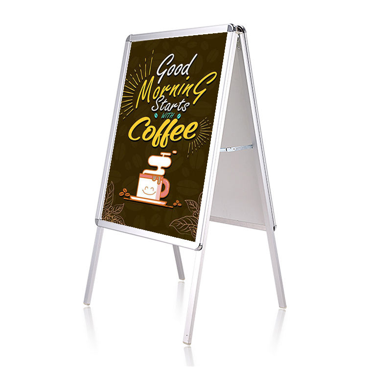 Aluminum double sided pavement A2 portable small a frame signs