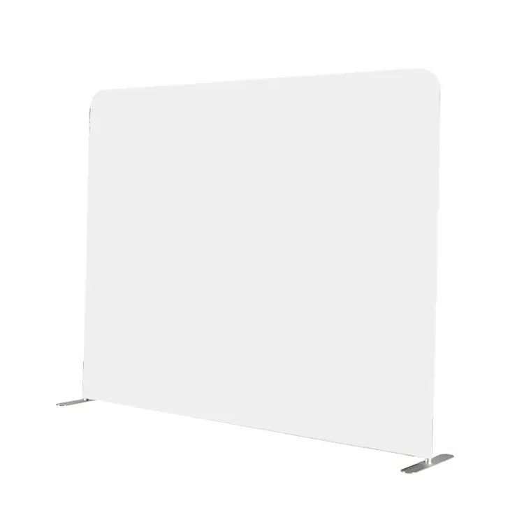 Design straight exhibition solid color photo background for wedding or birthday curved tension fabric advertising backdrops