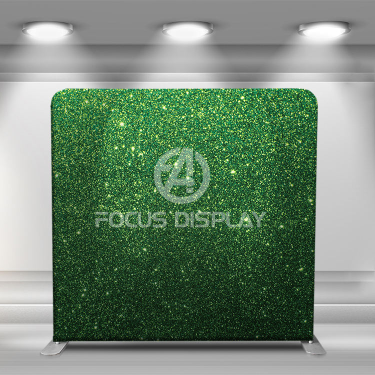Portable custom full color double side easy set up party wedding pillow case cover photo booth backdrop stand