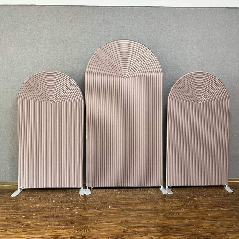 5ft 6ft 7ft Aluminum Arch Frame Wedding Arch Stand Fabric Full Solid Color Backdrop stretch stand
