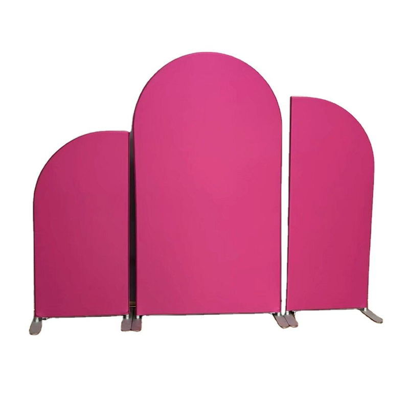 5ft 6ft 7ft Aluminum Arch Frame Wedding Arch Stand Fabric Full Solid Color Backdrop stretch stand