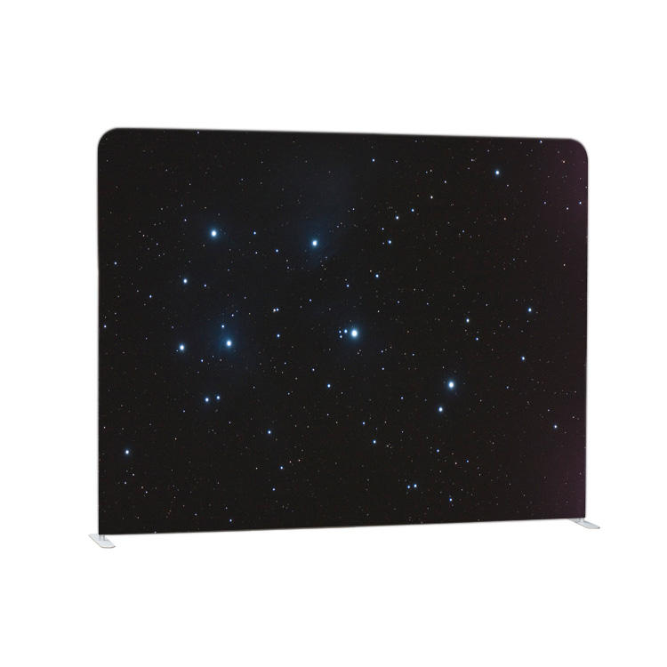 Standard portable 8ft aluminum frame pillow case tension fabric event custom backdrop stand for photo booth